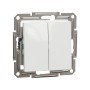 Выключатель Schneider Electric Asfora EPH0670121 2х клавишный белый