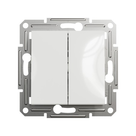 Выключатель Schneider Electric Asfora EPH0670121 2х клавишный белый