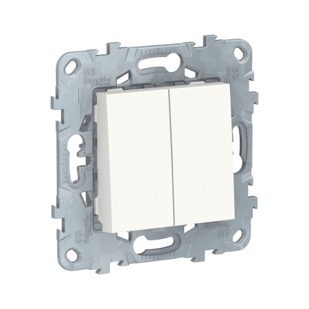 Выключатель Schneider Electric New Unica NU521318 2х клавишный белый