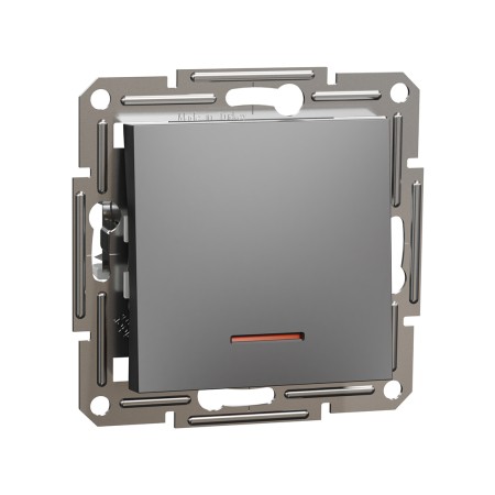 Выключатель Schneider Electric Asfora EPH1500171 1 клавишный антрацит