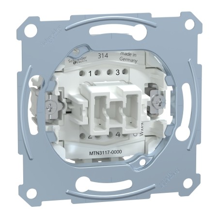 Выключатель Schneider Electric Merten MTN3117-0000 1 клавишный белый