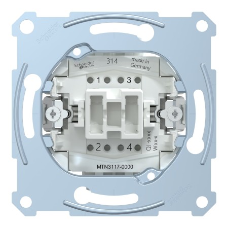 Выключатель Schneider Electric Merten MTN3117-0000 1 клавишный белый