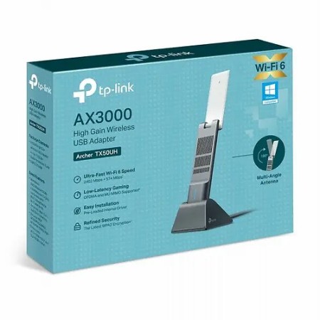 Wi-Fi адаптер Tp-Link Archer TX50UH (Archer TX50UH(EU)) черный