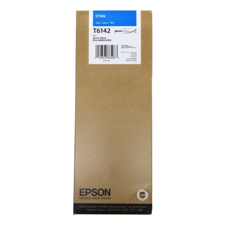 Картридж струйный Epson T6142 (C13T614200) голубой (повышенная емкость) (с чипом)