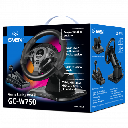 Игровой руль SVEN GC-W750 (SV-021436) черный