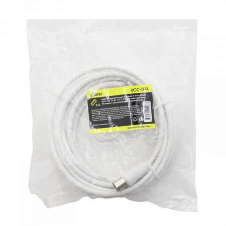 Коаксиальный кабель Ritmix RCC-074 3 м белый