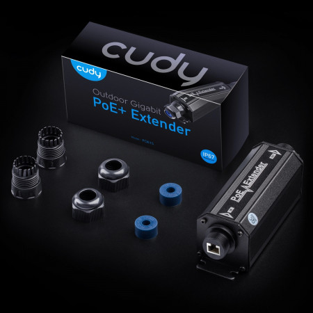 Удлинитель CUDY POE15 черный