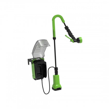 Насос аккумуляторный для полива из бочки Greenworks G24SWP (3401007RU) черный/зеленый (Без АКБ и ЗУ)