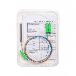 Сетевая розетка А-Оптик PLC 1х2 SC/APC 1,5m SM белый