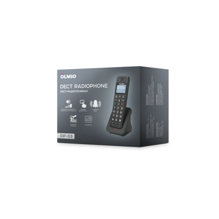 IP-телефон Olmio DP-03 (47360) черный