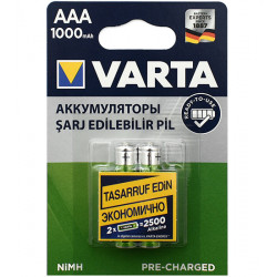 Аккумулятор Varta R2U HR03 1000 мА*ч (5703-2) 2 шт зеленый/серебристый