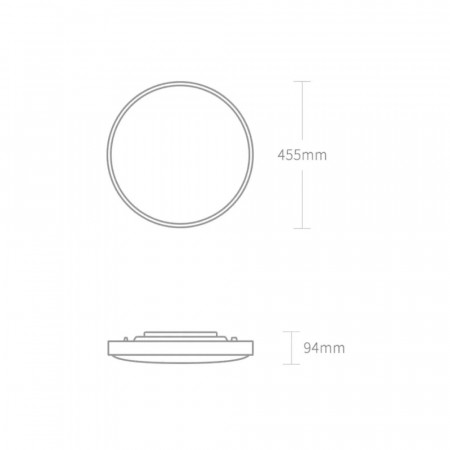 Умная светодиодная лампа Yeelight Arwen Ceiling Light 450S (YLXD013) белый