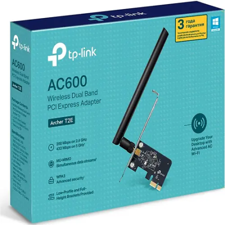 Wi-Fi адаптер Tp-Link Archer T2E (Archer T2E(EU)) черный
