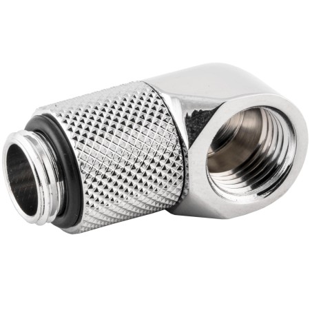 Фитинг для СЖО угловой Bykski B-RD90-EXJ30 серебристый