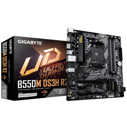 Материнская плата Gigabyte B550M DS3H R2 черный