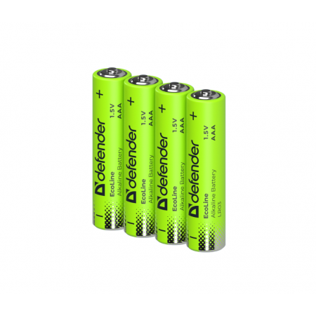 Батарейка Defender LR03-4S ААА [LR03] (56021) 4 шт зеленый