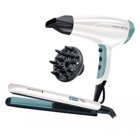Набор фен выпрямитель Remington (S8500GP) белый