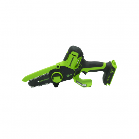 Аккумуляторная цепная пила Greenworks G24MCS10K2 (2008207UA) зеленый С АККУМУЛЯТОРАМИ
