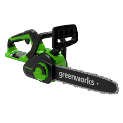 Аккумуляторная цепная пила Greenworks G40CS30II (2007807RU) зеленый БЕЗ АККУМУЛЯТОРОВ