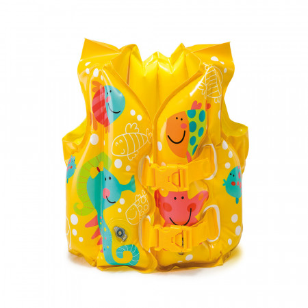 Жилет для плавания Intex Tropical Buddies (59661NP) желтый