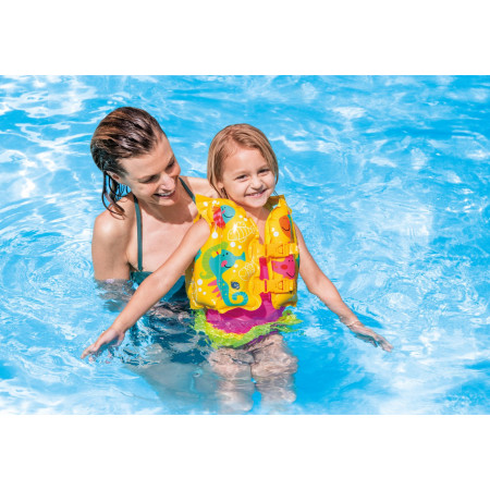 Жилет для плавания Intex Tropical Buddies (59661NP) желтый