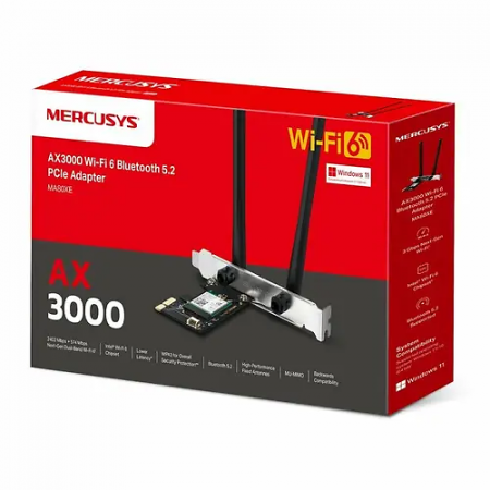 Wi-Fi адаптер Mercusys MA80XE (MA80XE(UN)) черный