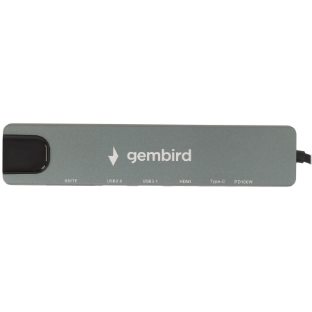 Док-станция Gembird UHB-D3 серый