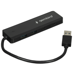 Док-станция Gembird UHB-C415 черный Док-станция Gembird UHB-C415 черный