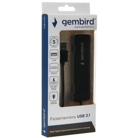Док-станция Gembird UHB-C415 черный