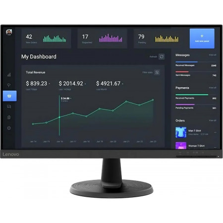 23.8" Монитор Lenovo ThinkVision C24-40 (63DCKAT6EU) черный