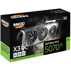 Видеокарта Inno3D GeForce RTX5070 Ti X3 OC (N507T3-16D7X-176068N) черный