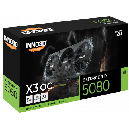 Видеокарта Inno3D GeForce RTX 5080 X3 OC (N50803-16D7X-17603930) черный
