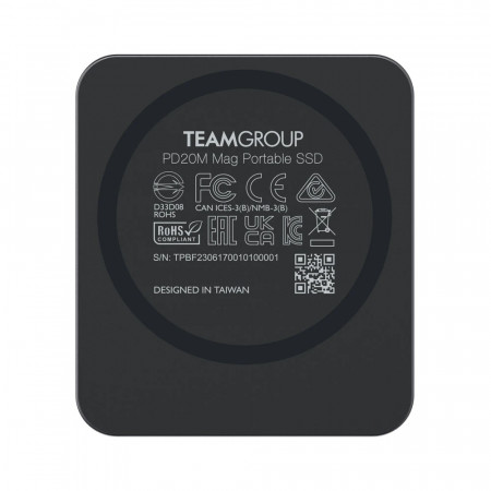 2000 ГБ Внешний SSD диск TeamGroup PD20M Mag Portable (TPSEG2002T0C108) серый