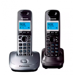 Радиотелефон PANASONIC KX-TG2512 (RU1) темно-серый/серый металлик
