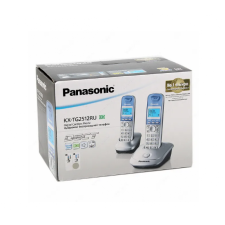 Радиотелефон PANASONIC KX-TG2512 (RUS) серебристый