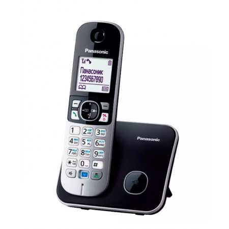 Радиотелефон PANASONIC KX-TG6811 (RUB) черный