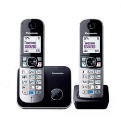 Радиотелефон PANASONIC KX-TG6812 (RUB) черный