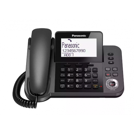 Радиотелефон PANASONIC KX-TGF310 (RUM) черный металлик