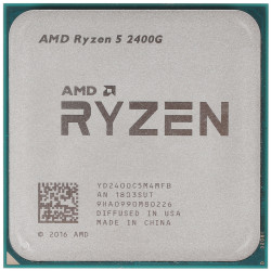 Процессор AMD Ryzen 5 2400G OEM (YD2400C5M4MFB) серый
