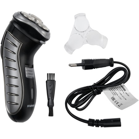 Электробритва Starwind SBS1501 черный/серебристый