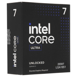 Процессор Intel Core Ultra 7 265KF BOX с кулером (BX80768265KF) серый