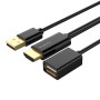 Кабель USB - HDMI ORICO (PE-P1-BK-BP) 1 м черный