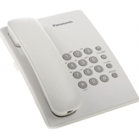 Телефон проводной Panasonic KX-TS2350RUW белый