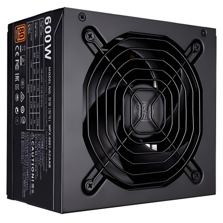 Блок питания Cooler Master MWE 600W (MPE-6001-ACABW-EU) черный