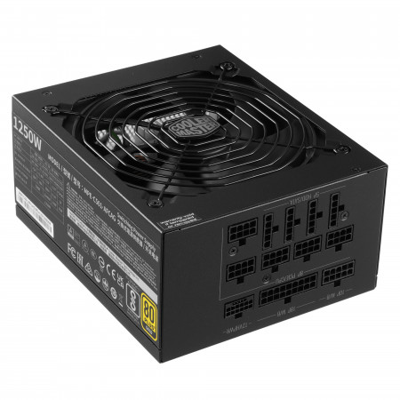 Блок питания CoolerMaster MWE GOLD 1250 V2 (MPE-C501-AFCAG-3EU) черный