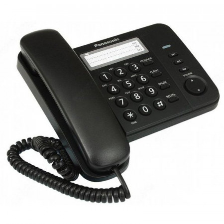 Телефон проводной Panasonic KX-TS2352RUB черный