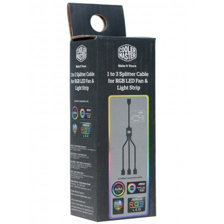 Разветвитель питания Cooler Master 1-to-3 RGB Splitter Cable (R4-ACCY-RGBS-R2) черный