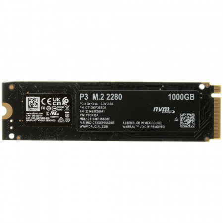 1000 ГБ SSD диск Crucial P3 (CT1000P3SSD8)