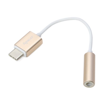 Кабель USB Type-C - 3.5mm Apacer DC150 (APDC150С-1) 0.10 м золотой