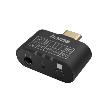 Переходник USb Type-C - 3.5 jack Hama 00200302 черный